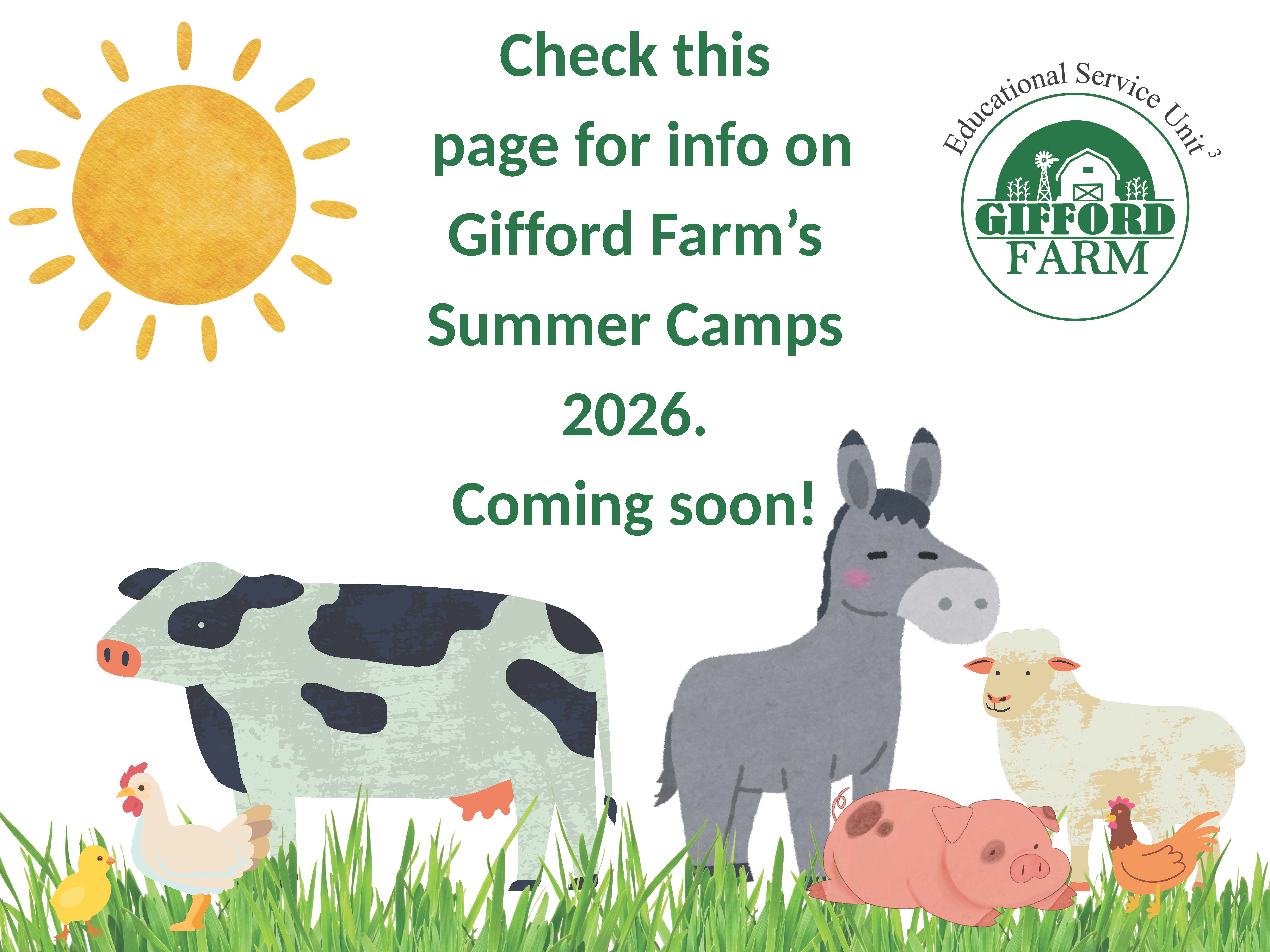 Summer Camp Information Coming Soon