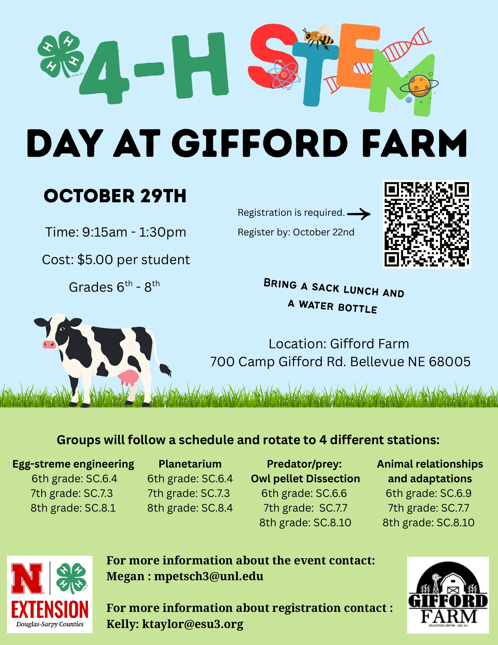 4-H STEM Day at Gifford Farm Flyer